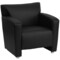 Emma and Oliver LeatherSoft Reception/Living Room Chair with Extended Panel Arms